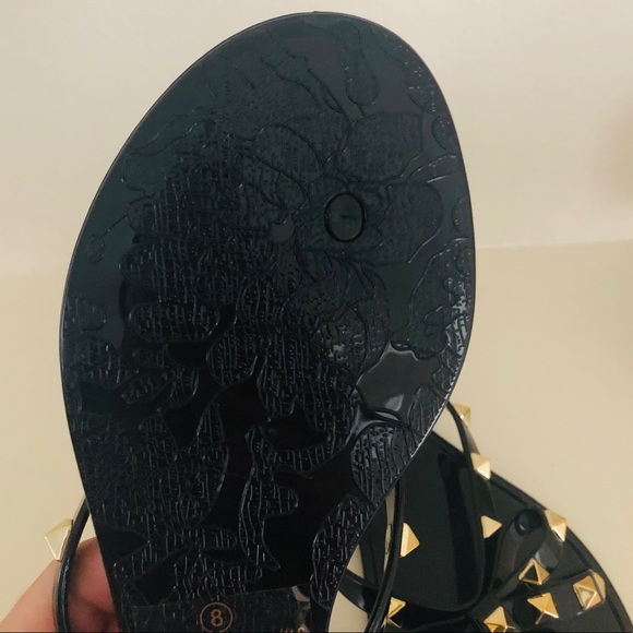 Black Flat Sandals PVC - Picture 4 of 4